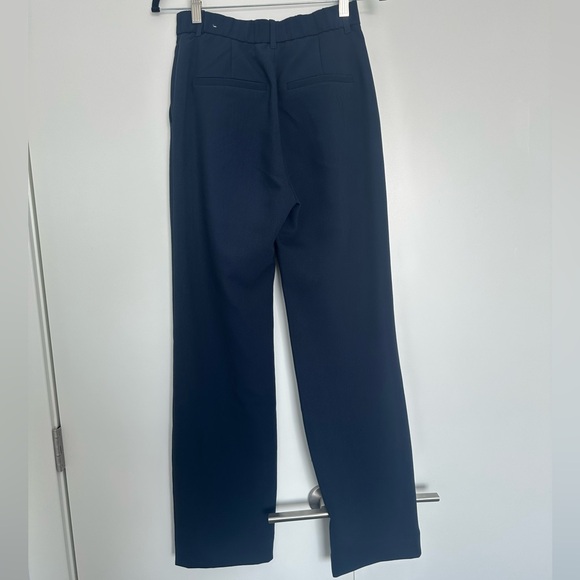 Abercrombie Navy Wide-Leg Trousers - Picture 5 of 8
